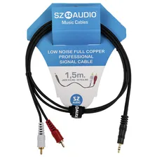 Y-кабель SZ-Audio Jack 3,5 - 2X RCA 1,5m