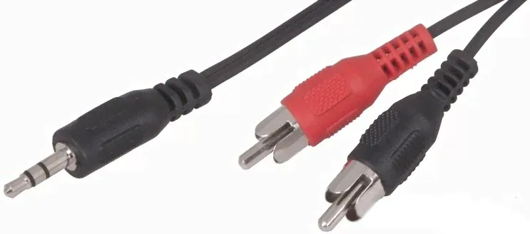 Шнур Rexant, штекер стерео 3.5 мм - 2 штекера RCA, 1.5 м {17-4202}